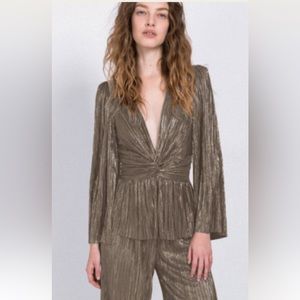 NWT SABINA MUSAYEV MOCHA/GOLD TOP